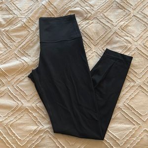 Lululemon Black Ribbed Align 25” Leggings